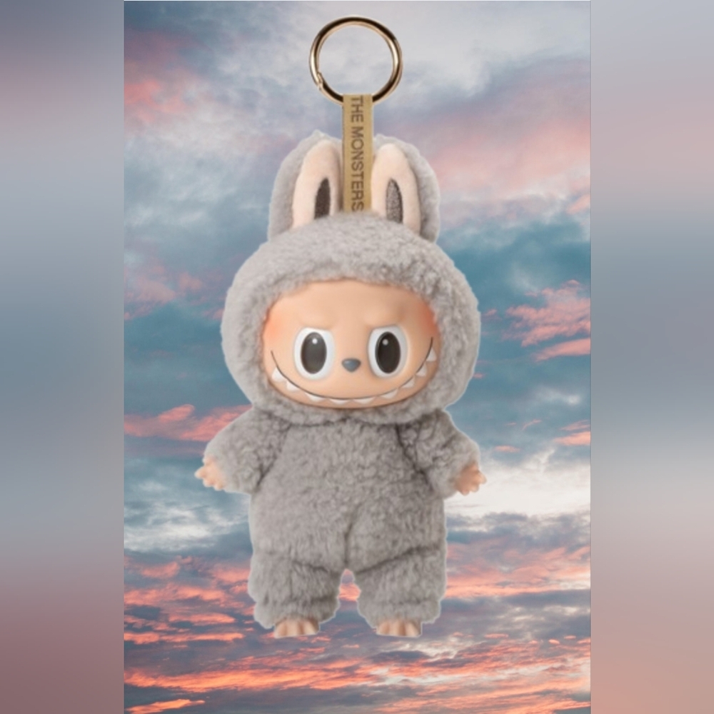*AUTHENTIC Pop Mart Labubu Macaron Collectible Bag/Backpack Charm - Sesame Bean